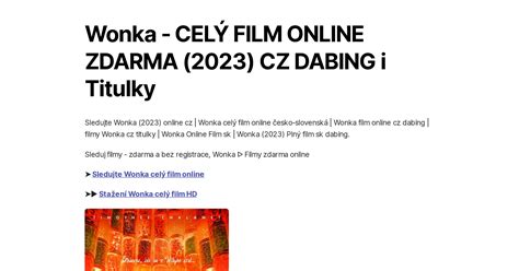 sleduj filmz|ᐅ Filmy zdarma online